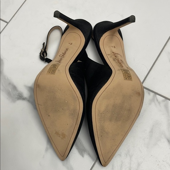 Sam Edelman Black satin fabric Heels Elegant Slingback - Picture 7 of 7